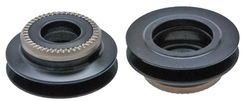 DT Swiss Umrüstkit 9 mm Thru Bolt für 9/100 mm Road DB CL (240, 18 mm Achse), schwarz, 17 g - Produktbild - 1