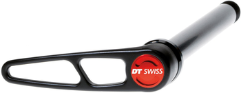 Steckachse RWS MTB X-12, Aluhebel, DT SWISS
mit Ø 12 mm Achse aus 7075 Aluminium; Gewindesteigung 1,0 mm, Länge 162,5 mm
Größe: 142 mm, Farbe: schwarz, Gewicht: 61 g, VE: 1 Stk. - Produktbild - 1