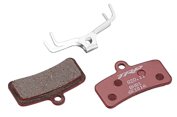 Bremsbeläge Disc für TRP 4-Kolben-Bremsen, TRP
Q20.11, semi-metallisch, inkl. Spreizfeder
Farbe: Rot, VE: 1 Paar - Produktbild - 1