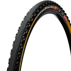 Gravel-Reifen Gravel Grinder Pro Handmade Clincher, Challenge
Pro-Series, 260 TPI, PPS2 Pannenschutz, Smart-Compound, Reifenflanke: braun,
für 17-25 mm Maulweite Empfohlener Reifendruck 2.3-3.8 bar (max. 6)
Größe: 36-622, Farbe: Schwarz/br - Produktbild - 1