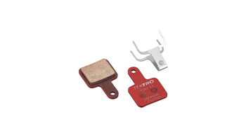 Tektro Bremsbeläge Disc semi-metallisch rot für Volans und T20.11 inkl. Spreizfeder 1 Paar - Produktbild - 1
