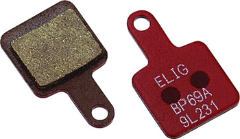 Tektro Bremsbeläge Disc semi-metallisch rot für Volans und T20.11 inkl. Spreizfeder 1 Paar - Produktbild - 2