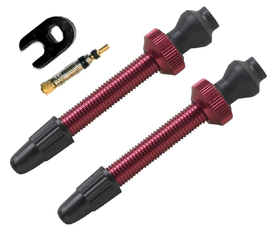 Barbieri Tubelessventil Alu SV 45mm rot VE 2-Stück - Produktbild - 1 Barbieri Tubelessventil Alu SV 45mm rot VE 2-Stück - Produktbild - 1