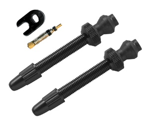 Barbieri Tubelessventil Alu SV 45mm schwarz VE 2-Stück - Produktbild - 1 Barbieri Tubelessventil Alu SV 45mm schwarz VE 2-Stück - Produktbild - 1