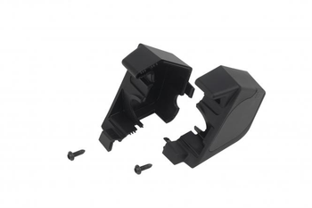 Kit Batteriehalter, Schwarz, inkl. Halteschalen und 2 x Gewindefurchschraube 3,5 x 12 - Produktbild - 1 Kit Batteriehalter, Schwarz, inkl. Halteschalen und 2 x Gewindefurchschraube 3,5 x 12 - Produktbild - 1