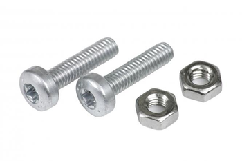 Kit Schrauben Schloss, inkl. 2 x Mutter M4 und 2 x Torx-Linsenschraube M4x20 - Produktbild - 1