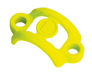 Klemmschelle Aluminium, neon-gelb, ohne Schrauben (VE = 1 Stück) - Produktbild - 1