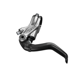 Bremsgriff HS33, silber, rechts/links verwendbar, 2-Finger-Hebel, schwarz (VE = 1 Stück) - Produktbild - 1