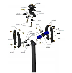 -ST31440-01-299343-299343.jpg Cane Creek Sattelklemmung M5 mit kugelförmiger Unterlegscheibe für Thudbuster G3 LT/ST - Produktbild - 1