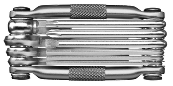 Crank Brothers Multi-10 Multitool nickel plating kompakt multifunktional für Reparaturen beim Fahrradfahren - Produktbild - 1