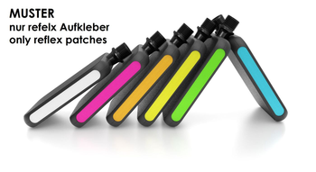 Moto Reflex Tape Ersatz-Reflektorstreifen für Moto Reflex Pedale, vier Streifen, schwarz - Produktbild - 1 Moto Reflex Tape Ersatz-Reflektorstreifen für Moto Reflex Pedale, vier Streifen, schwarz - Produktbild - 1