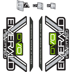 DVO Decal Set 26 Zoll Emerald Schwarz für Mountainbikes - Produktbild - 1