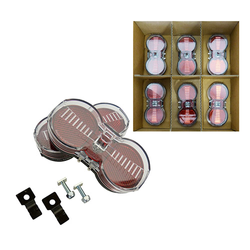 Busch & Müller Dynamo-Rücklicht TOPLIGHT FLAT S PLUS (Werkstattpack 6 Stk) rot/klar - Produktbild - 1