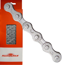 Kette Sunrace 1/2 x 3/32 1fach S22 Antirost 112 Glieder, grau - Produktbild - 1