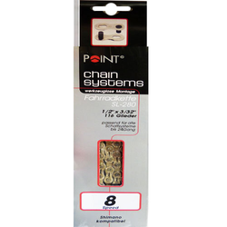 Kette 1/2 x 3/32 POINT 8fach silber, 116 Glieder - Produktbild - 1
