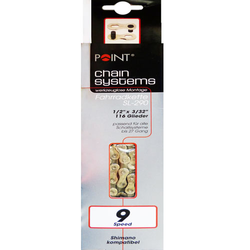 Kette 1/2 x 3/32 POINT 9fach silber, 116 Glieder - Produktbild - 1