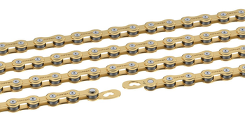Schaltungskette Wippermann Connex 9SG 1/2"x11/128",114 Glieder,6,6mm,9-f.,gold - Produktbild - 1
