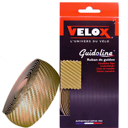 Lenkerband Velox Carbon Karton mit Stopfen, gold - Produktbild - 2