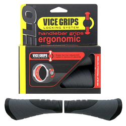 Griffe Velo Ergogel D3 (Gel) Paar 135/135 mm, schwarz-grau - Produktbild - 1