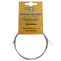 Schalt-Innenzug Niro-Glide für Kettenschaltung 1,1 mm x 2200 mm Nirosta Edelstahl - Produktbild - 1 Schalt-Innenzug Niro-Glide für Kettenschaltung 1,1 mm x 2200 mm Nirosta Edelstahl - Produktbild - 1