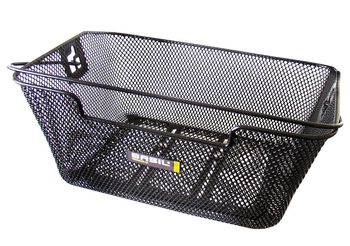 Hinterradkorb Basil Capri Flex 33x41,5x19cm, schwarz, engmaschig - Produktbild - 1