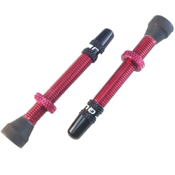 Tubeless-Ventil rot Quaxar, Aluminium, Paar - Produktbild - 1 Tubeless-Ventil rot Quaxar, Aluminium, Paar - Produktbild - 1