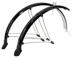 125380-307014-307014.jpg M-WAVE Schutzblech-Set 28" aus flexiblem Kunststoff - Breite: 45mm - schwarz - Produktbild - 1