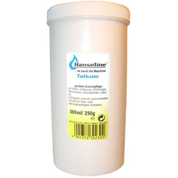 Talkum
Dose 500ml / 250g - Produktbild - 1 Talkum
Dose 500ml / 250g - Produktbild - 1