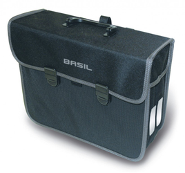 Einzelpacktasche Basil Malaga schwarz, 34,5x15x29cm, 13 ltr - Produktbild - 1