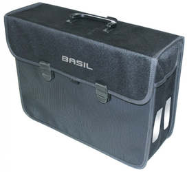 Einzelpacktasche Basil Malaga XL schwarz, 40x16x31cm, 17ltr - Produktbild - 1