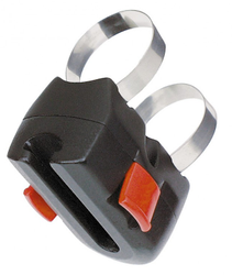 Rahmenadapter KLICKfix Twin schwarz, für Bügelschloß - Produktbild - 1