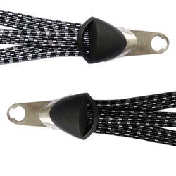 Gepäckgurt BIBIA Trio flach Niroösen, schwarz/grau - Produktbild - 1