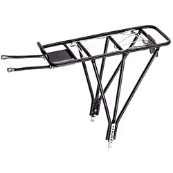 Gepäckträger 3-Bein schwarz, Aluminium, verstellbar 26-28" - Produktbild - 1 Gepäckträger 3-Bein schwarz, Aluminium, verstellbar 26-28" - Produktbild - 1