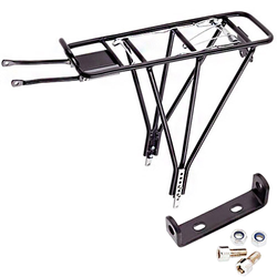 Gepäckträger 3-Bein schwarz, Aluminium, verstellbar 26-28" - Produktbild - 2