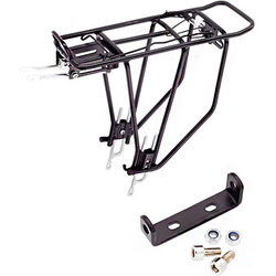 Gepäckträger Touring schwarz, Aluminium, verstellbar 26-28" - Produktbild - 1 Gepäckträger Touring schwarz, Aluminium, verstellbar 26-28" - Produktbild - 1