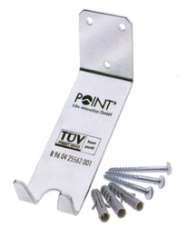 Wandhalter zum Einhängen am Pedal mit Befestigungsmaterial - Produktbild - 1