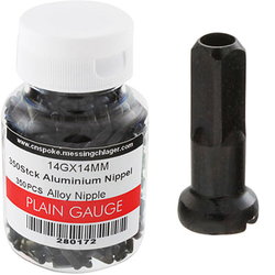Nippel 2,00 Aluminium schwarz, 1 Stück
Länge 14,0mm - Produktbild - 1
