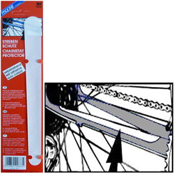 Asista Kettenstrebenschutz transparent für MTB und E-Bike bis 35 mm Breite robust und kratzfest - Produktbild - 1