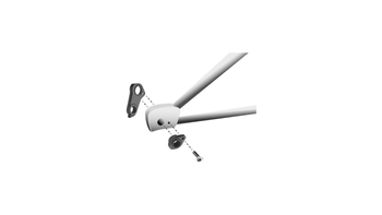 Schaltauge mit Schrauben und Achskappe GH-183 - Produktbild - 3