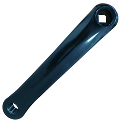 Kurbelarm links 170 mm für JIS-Vierkant, Aluminium schwarz - Produktbild - 1