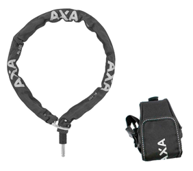 Einsteckkette Axa RLC 100 schwarz Länge 100cm, sw, inkl. Outdoortasche - Produktbild - 1