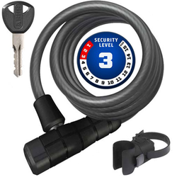 Abus Spiralkabelschloss Primo 5510K schwarz 180cm inkl. Halter - Produktbild - 2