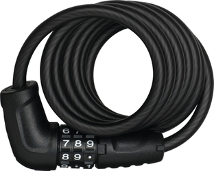 Abus Spiralkabelschloss STAR 4508C schwarz 150cm - Produktbild - 1 Abus Spiralkabelschloss STAR 4508C schwarz 150cm - Produktbild - 1
