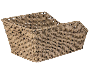 Hinterradkorb Basil Cento Rattan Look 47x34x22cm, seegrass - Produktbild - 1