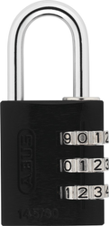 Abus Vorhängeschloss 145/30 Zahlenschloß Schwarz - Produktbild - 2