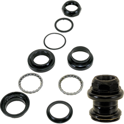 Steuersatz 1 1/8" Gewinde Stahl schwarz 2fach gedichtet - Produktbild - 1