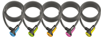 Kabelschloss Onguard Neon 8162 Länge 180cm, Ø12mm,farbl. sortiert,VE 10 - Produktbild - 1