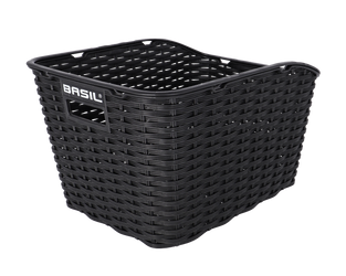 Hinterradkorb Basil Weave WP 42,5x32x24,5cm, schwarz, Kunststoffgefl. - Produktbild - 1