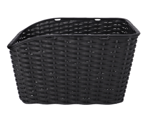 Hinterradkorb Basil Weave WP 42,5x32x24,5cm, schwarz, Kunststoffgefl. - Produktbild - 2
