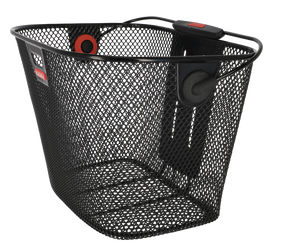 Vorderradkorb KLICKfix Unilux 35x25x26cm, schwarz, engmaschig - Produktbild - 1